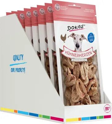 Produktbild von DOKAS - Hühnerherzen 8er Pack (8 x 22g)