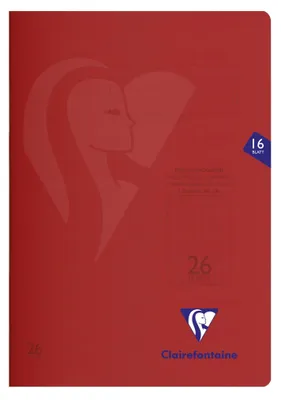 Produktbild von Clairefontaine S'coolbook A4 Lin. 26 rot 16BL