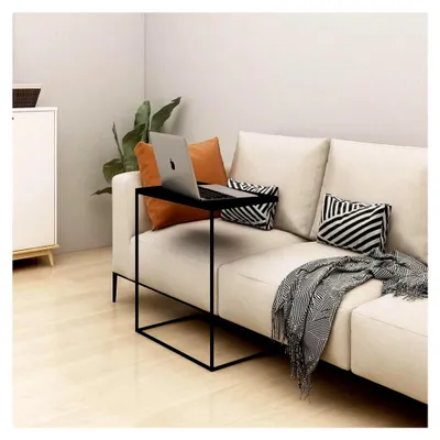 Produktbild von Beistelltisch 55x35x66cm Schwarz Holzwerkstoff, Eisen