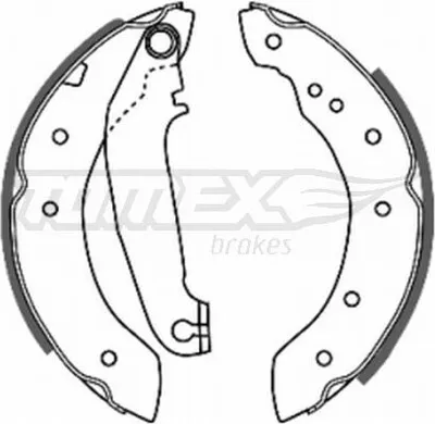 Produktbild von TOMEX brakes Bremsbackensatz Trommelbremse Hinten für VOLVO 440 K (445) 203mm TX 20-65