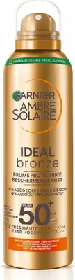 Productafbeelding van Garnier - Ambre Solaire - Beschermende spray - Ideal Bronze - SPF 50+ - 150 ml - 1 stuk
