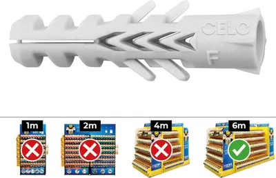 Image de Bouchon Nylon Universel 12mm Fixation Légère Polyvalente - Celo