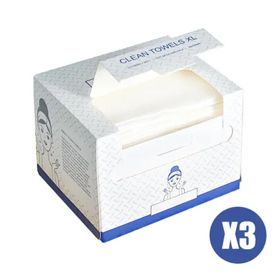 Produktbild von Tekoo Waschlappen Einmal-Gesichtstücher, 3er-Set (150 St.) 80g/m², Biologisch Abbaubar
