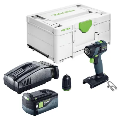Produktbild von Festool TXS 18-Basic Akku Bohrschrauber 18 V 40 Nm Brushless + 1x Akku 5,0 Ah + Schnellladegerät + Systainer