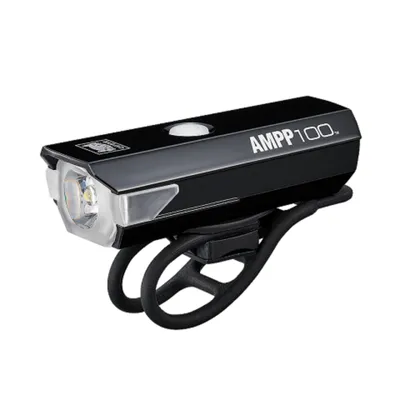 Image de Cateye AMPP 100 HL-EL041RC - Lampe de vélo, 100 lumens, 3 modes d'éclairage