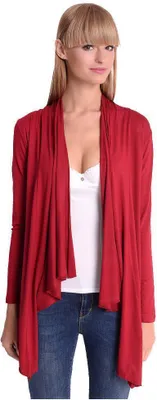 Produktbild von Damen Cardigan Umhang Poncho ; Bordo S/M
