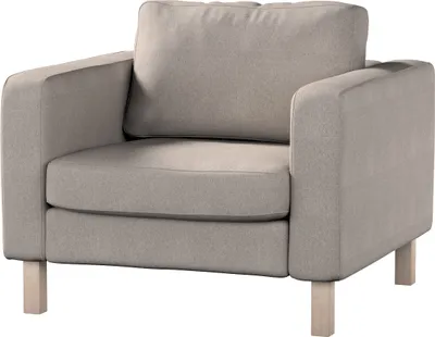 Produktbild von Dekoria Bezug für Karlstad Sessel, beige-grau, Sesselhusse, Karlstad Sessel