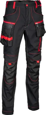 Produktbild von Cofra Arbeitshose Stretch, mit Nageltasche schwarz 62