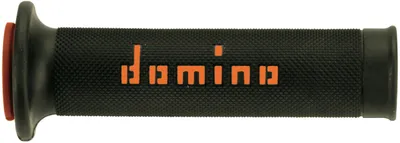 Immagine prodotto di Set di impugnature Domino A010 On-Road nero/arancio con estremità aperte