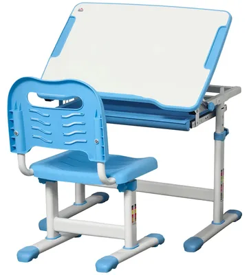 Obrázek produktu pro Dětská psací souprava, výškově nastavitelná, ergonomický design, rozměry 66 x 47 x 77 cm, robustní konstrukce, vyžaduje montáž