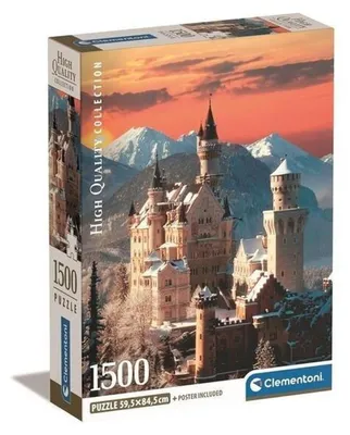 Obrázok produktu pre Clementoni High Quality Collection Neuschwanstein, 1500 kusov, Krajinka, 18 rok / roky