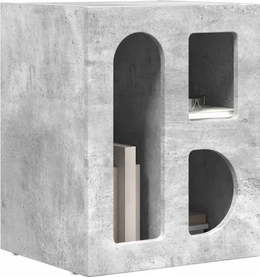 Obrázok produktu pre Nočný stolík Betónová šedá 40 x 35 x 50 cm Kompozitné drevo