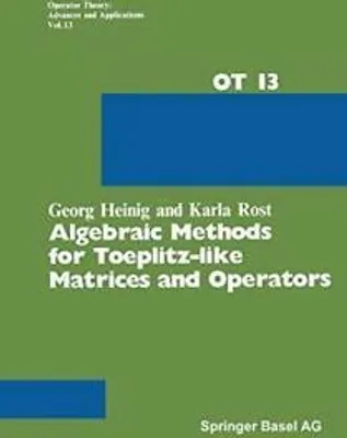 Obrázek produktu pro Algebraic Methods for Toeplitz-like Matrices and Operators