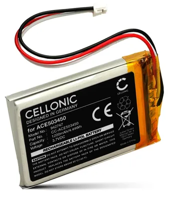 Produktbild von CELLONIC Akku für Headset Kompatibel mit Razer Barracuda X, ACE503450 - (1200mAh, 3.7V)