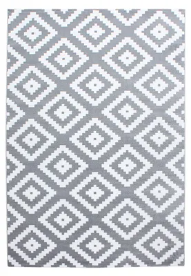 Produktbild von Kurzflor Teppich Pago rechteckig, Farbe: Grau, Größe:120x170 cm