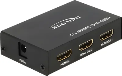 Image de DELOCK HDMI Splitter 1 entrée -> 2 sorties 4K