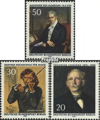 Produktbild von Briefmarken Berlin (West) 1969 Mi 346,347,353 (kompl.Ausg.) postfrisch Humbolt