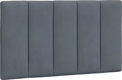 Produktbild von vidaXL Kopfteil-Kissen "Hanko" Dunkelgrau 80 cm Samt