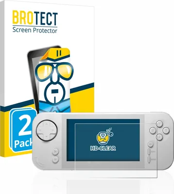 Produktbild von 2x Für Evercade EXP Schutzfolie BROTECT Displayschutz Display Schutz Folie Klar Transparent