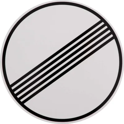 Produktbild von ORIGINAL Verkehrszeichen Nr. 282 nach StVO und RAL-Gütebedingungen ENDE SÄMTLICHER STRECKENVERBOTE 420 mm DN Verbotsschild Verkehrsschild  Schilder Warnschild Straßenschild Warnzeichen Schilder