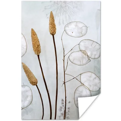 Produktbild von MuchoWow® Poster Stilleben - Trockenblumen - Natur 120x180 cm - Kunstposter