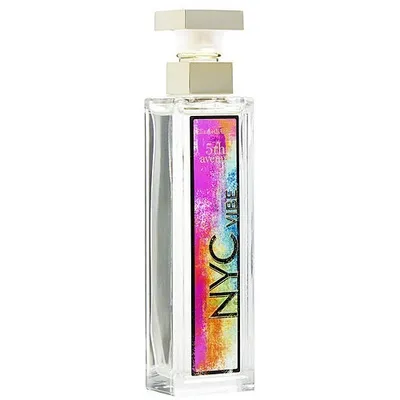 A bottle of Elizabeth Arden 5th Avenue NYC Vibe Eau de Parfum for women.