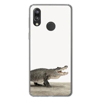 Produktbild von MuchoWow® Handyhülle Schutzhülle Hülle für Huawei P20 Lite (2020) Kinder - Krokodil - Junge - Kinder - Mädchen Silikon Softcase Handy Hülle - Kartenhalter