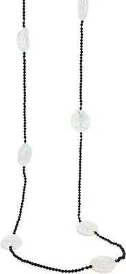 Produktbild von Collier 100cm - Silber - Süßwasser Perle Spinell