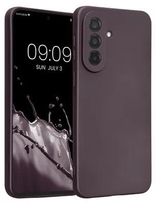 Produktbild von kwmobile Handyhülle für Samsung Galaxy A37 5G Hülle - weiche Silikon Case metallisch schimmernd - Schutzhülle Cover - Metallic Brombeere