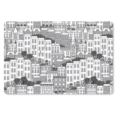 Produktbild von MuchoWow® Schreibtischunterlage Dublin - Skyline - Muster 60x40 cm - XXL Mauspad - Großes Mauspad