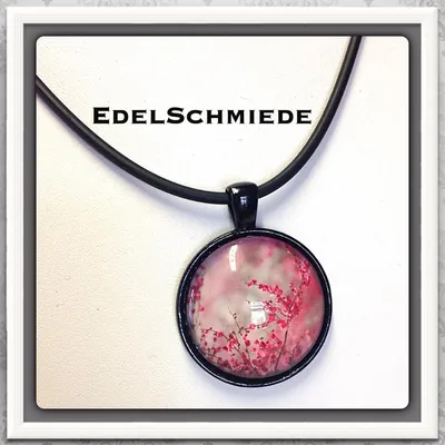 Produktbild von Edelschmiede925 Kautschukband mit Anhänger - Modeschmuck - Glas