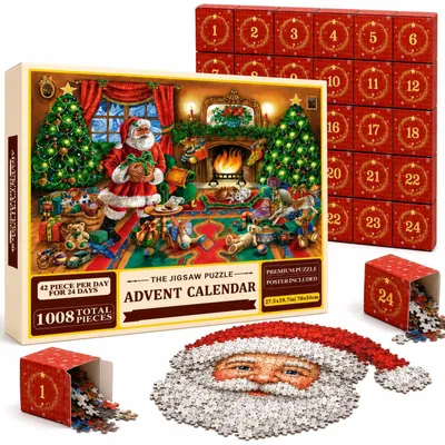 Obrázok produktu pre Puzzle Adventný Kalendár 2026 pre Dospelých a Rodiny 1008 Dielikov