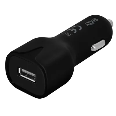 Immagine prodotto di SETTY Caricabatterie USB per auto 2,4A microUSB 1m cavo, nero GSM043807