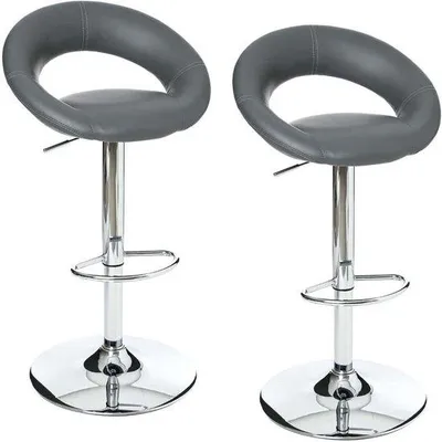 Produktbild von Famanu Barhocker Set 2 Stück - Stilvolles Design in Schwarz
