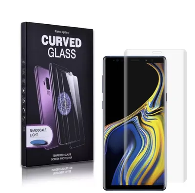 Produktbild von 3x UV-Liquid 9H Panzerglas für Samsung Galaxy Note 9 3D KLAR echtes Tempered Panzerhartglas Schutzglas Displayschutz Panzerfolie Schutzfolie Screen Protector