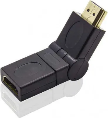 Produktbild von System-S HDMI Stecker auf HDMI Buchse 4K 180° Winkelstecker