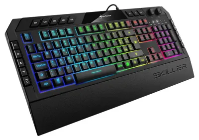 Obrázok produktu pre Sharkoon Skiller SGK5, Plná veľkosť (100 %), Kábel, USB, RGB LED, Čierna