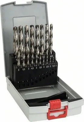 Immagine prodotto di Set di punte HSS-G, 1-10 mm, 135°, 19 pezzi, Bosch ProBox