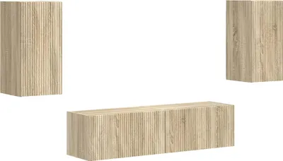 Produktbild von TV-Schrankset 4 pcs Sonoma-Eiche Holzwerkstoff