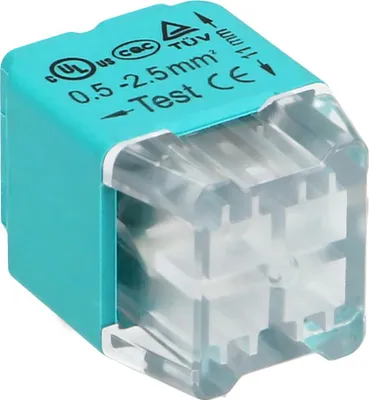 Productafbeelding van Lisverbindingen, 4-polig; voor draden van 0,75-2,5 mm; conform IEC 300V/24A; blisterverpakking met 10 stuks.