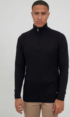 Produktbild von 11 Project PRStefanos Herren Strickpullover Troyer Grobstrick Pullover mit Stehkragen