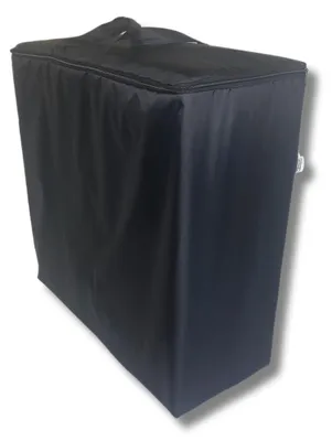 Image de Housse de protection imperméable FM pour matelas pliant 200x70x10 cm, noire, housse de voyage et de tourisme solide