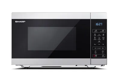 Produktbild von Sharp Mikrowellenherd YC-MS51ES, 25 l, 900 W, Monofunktion, 51.3 cm B, 39.4 cm H, 30.6 cm T, Stahl Schwarz, Arbeitsplatte