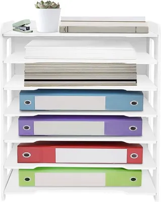 Produktbild von Papierorganisator 7 Lagen A4 Dokumentenlade Papierfolder für Zuhause, Büro, Schule