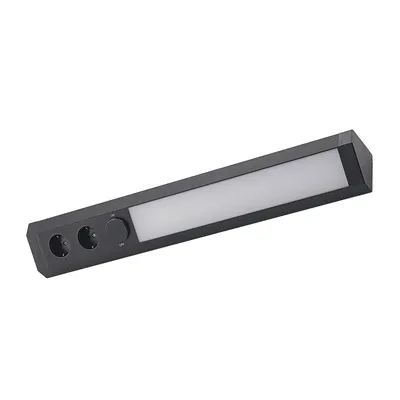 Produktbild von Arcchio LED-Unterbaulampe Ovano, 62 cm, schwarz, Aluminium
