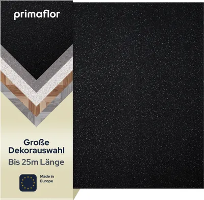 Produktbild von Primaflor PVC Boden OAKLAND Granit Schwarz 2,00m x 9,00m - Meterware - Vinyl Designboden CV Bodenbelag Steinoptik