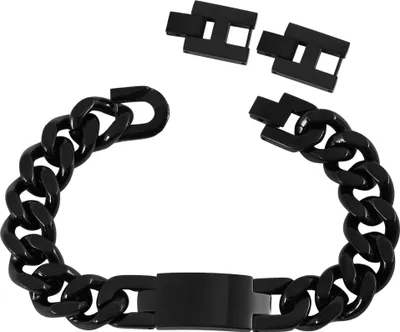 Produktbild von Akzent Panzerarmband mit Gravurplatte, Edelstahl