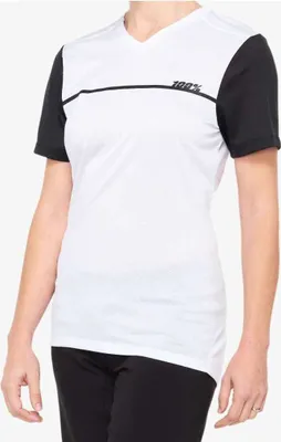 Produktbild von 100% SPEEDLAB Kurzarm Fahrradtrikot - RIDECAMP W - Weiß/Schwarz L