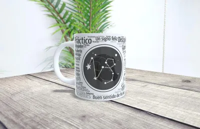 Kaffeetasse Steinbock, personalisierbar, 350 ml, Keramik
