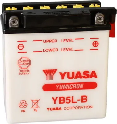 Imagen del producto de Batería YUASA modelo YB5L-B, 5 Ah